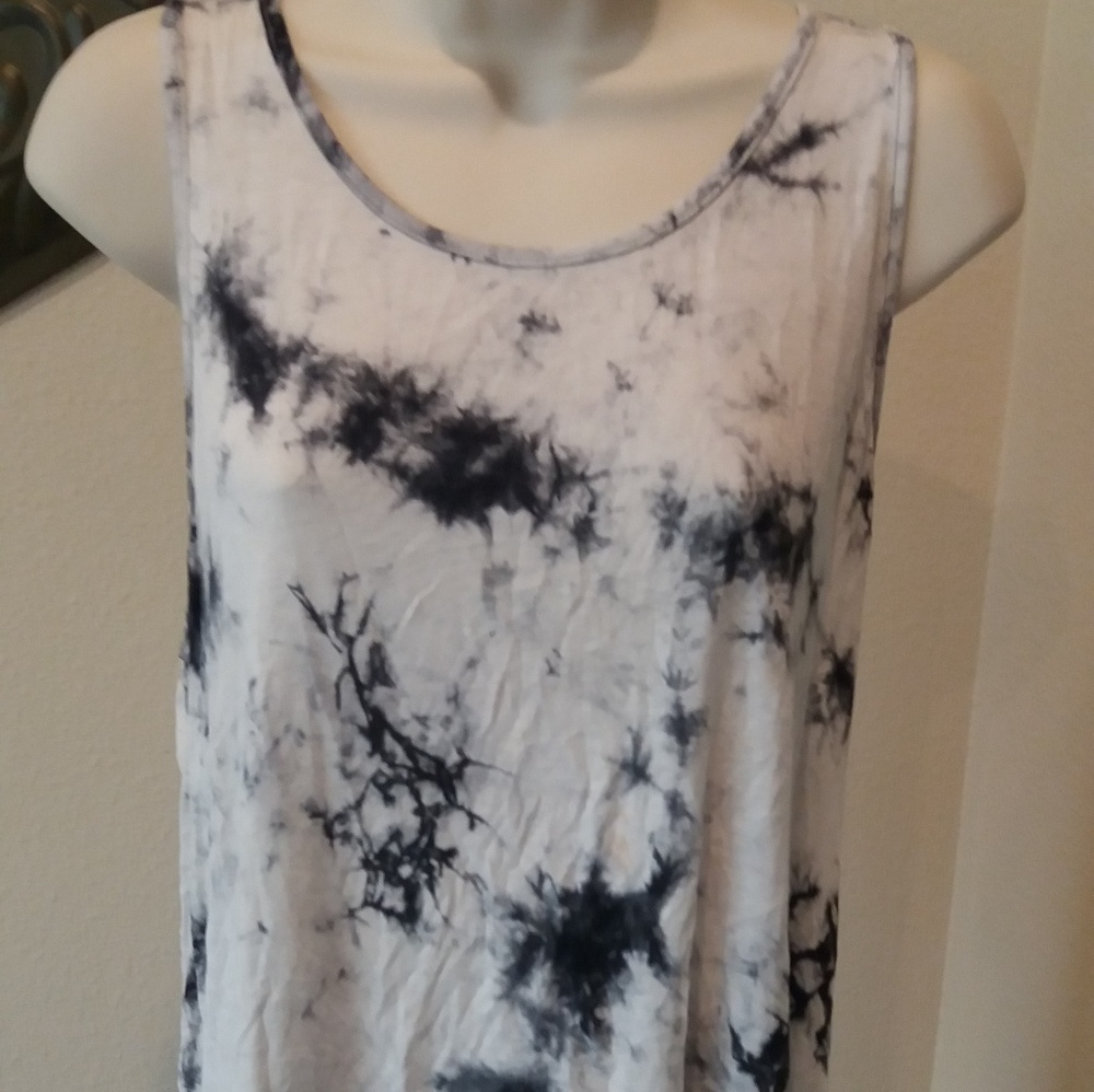 A tank top with back open